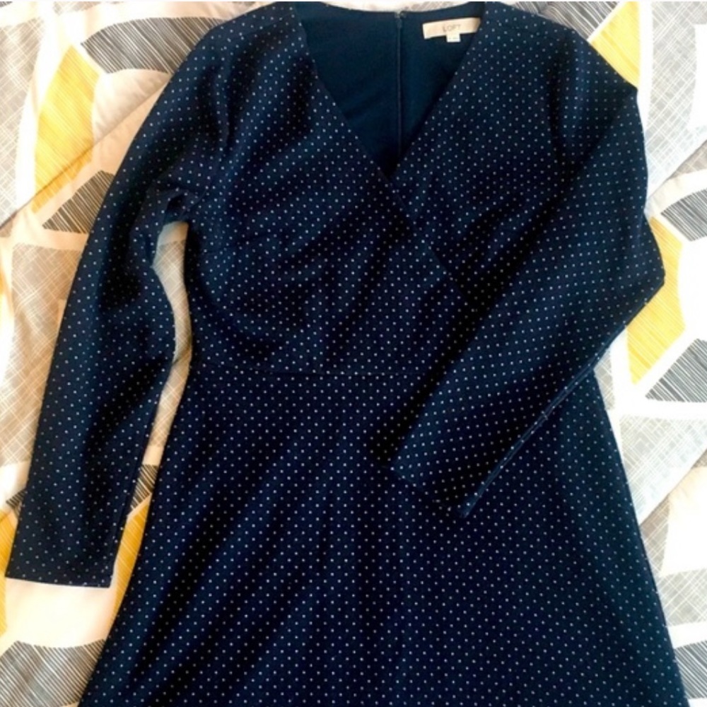 LOFT Navy Dress - 14